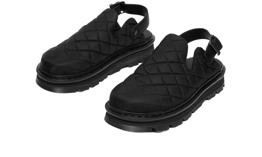 Zebzag Mule Black Econyl Woven Wr+Grizzly - Noir