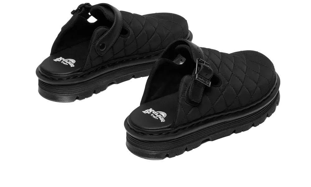 Zebzag Mule Black Econyl Woven Wr+Grizzly - Noir