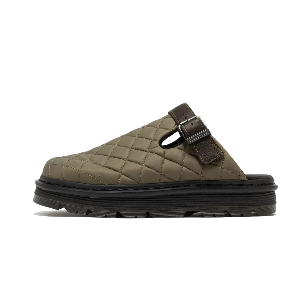 Dr. Martens - Zebzag Mule DMs Olive Econyl Woven WR+Grizzly Shoes - Green