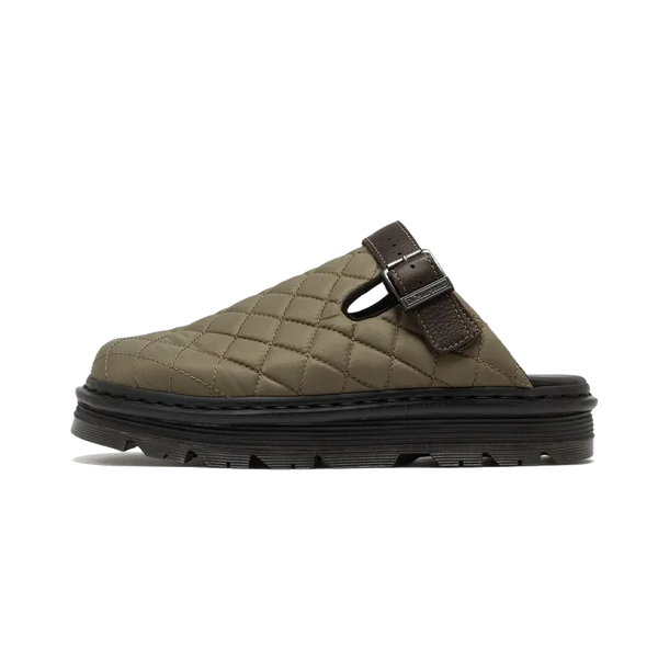 Dr. Martens - Zapatos Zebzag Mule Dms Olive Econyl Woven Wr+Grizzly - Verde