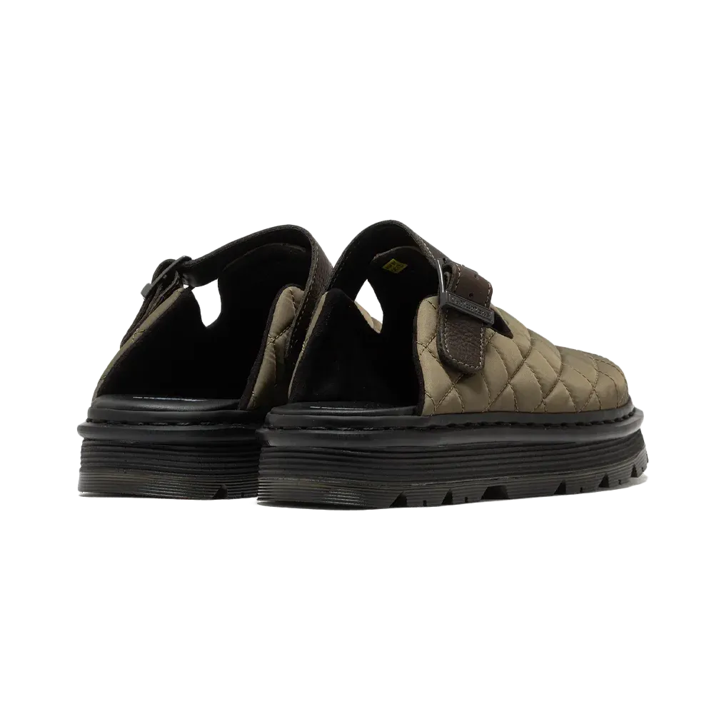 Dr. Martens - Zebzag Mule DMs Olive Econyl Woven WR+Grizzly Shoes - Green