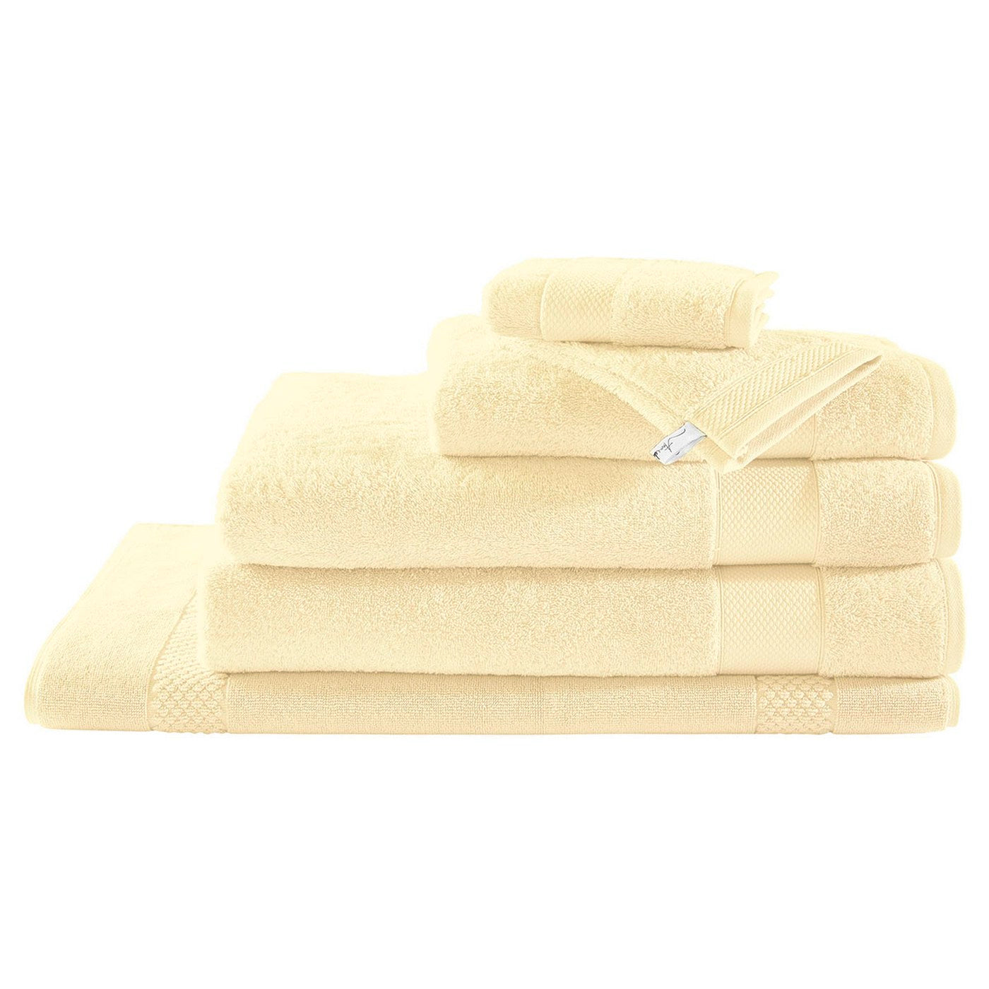 Éponge Unie - Drap de Bain - Jaune Clair