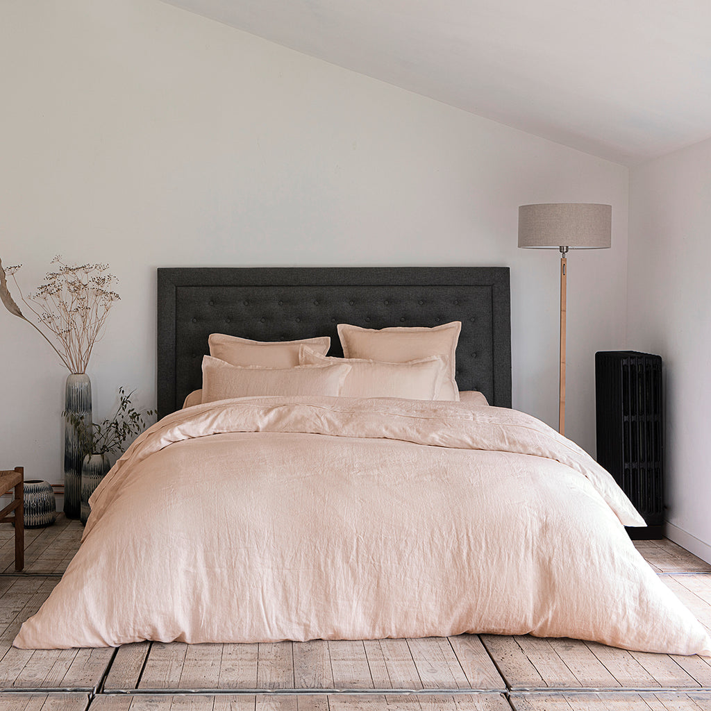 Washed Linen - Fitted Sheet - Nude