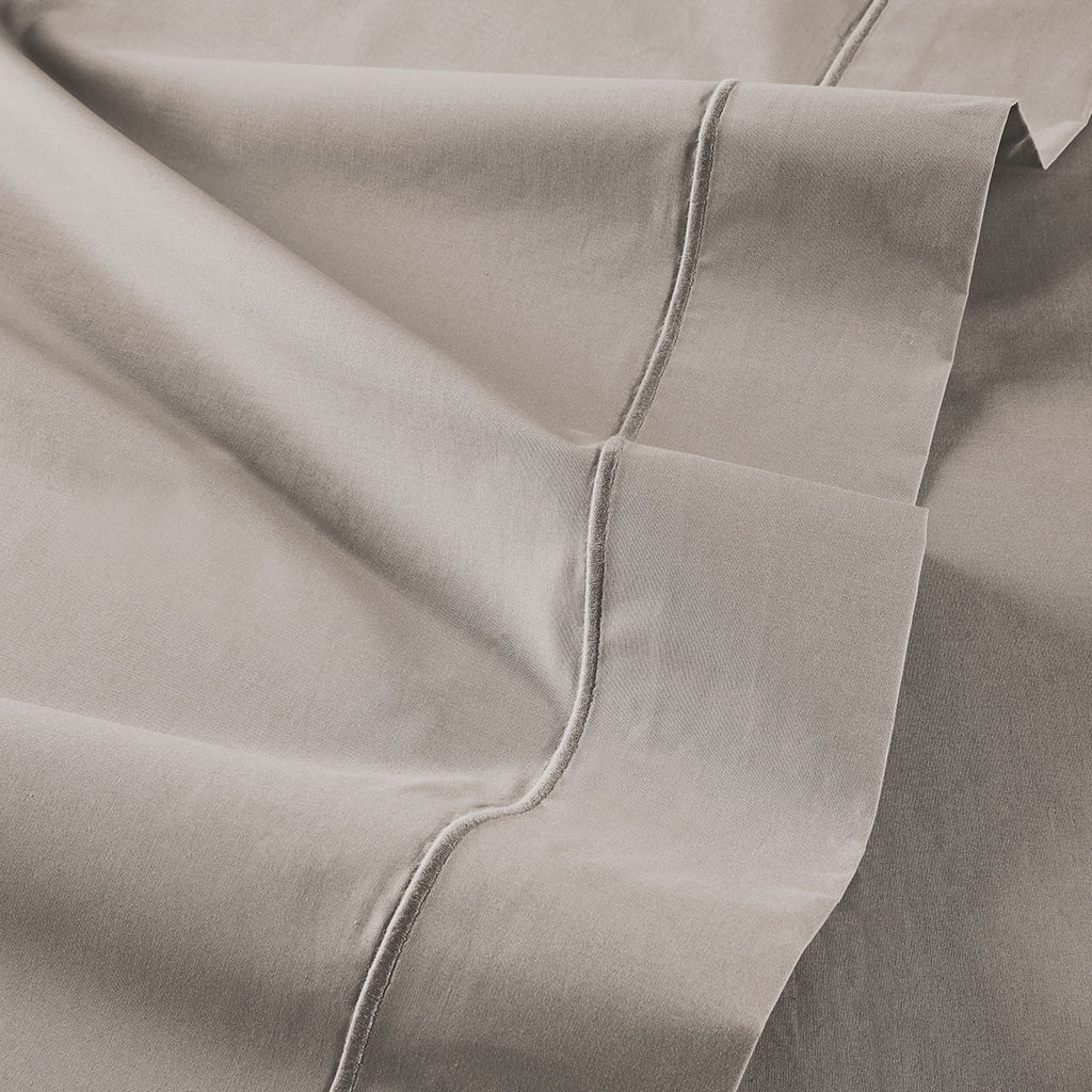 Plain Percale - Flat Sheet - Taupe Grey