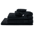 Plain Terry Towelling - Bath Sheet - Black