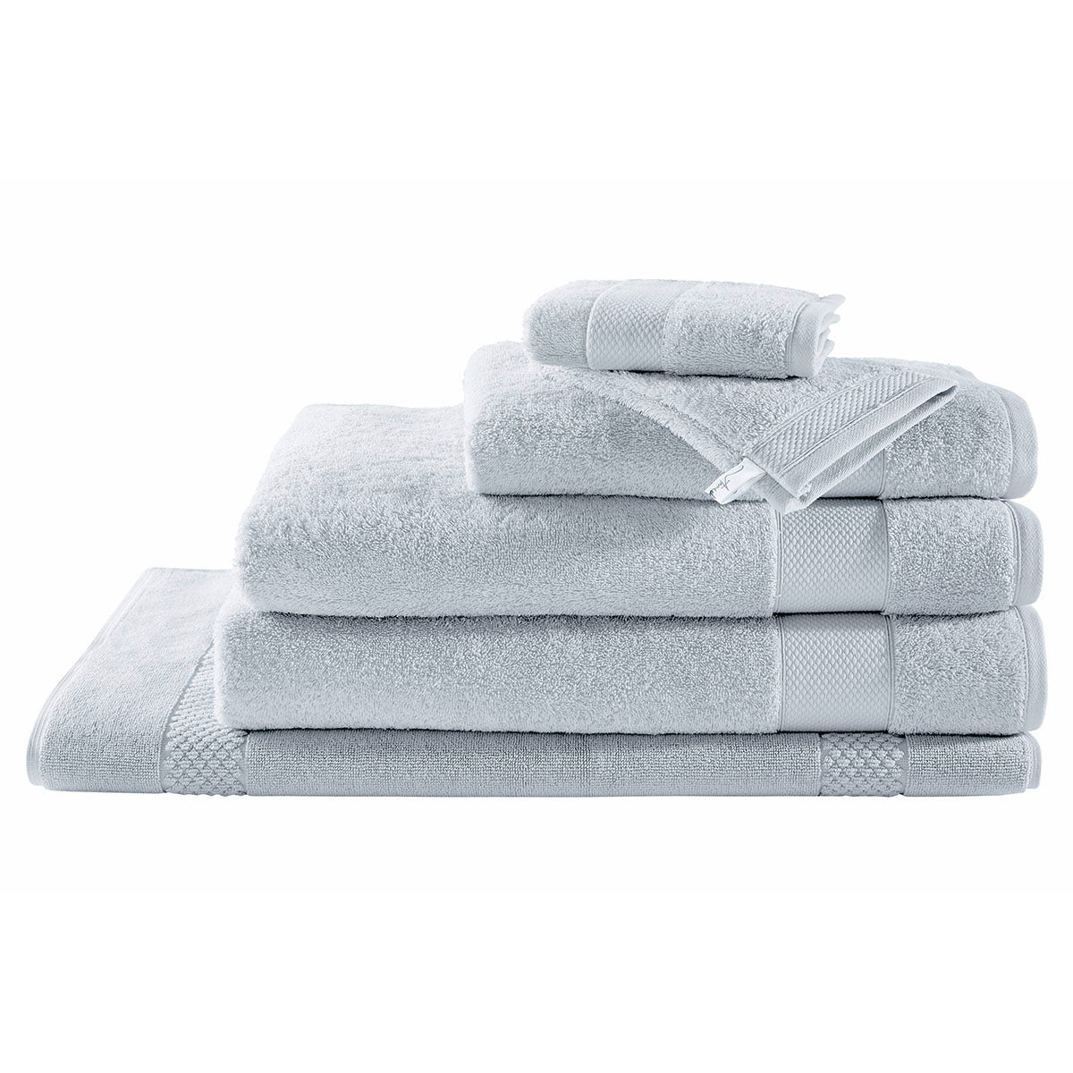 Éponge Unie - Drap de Bain - Gris Clair