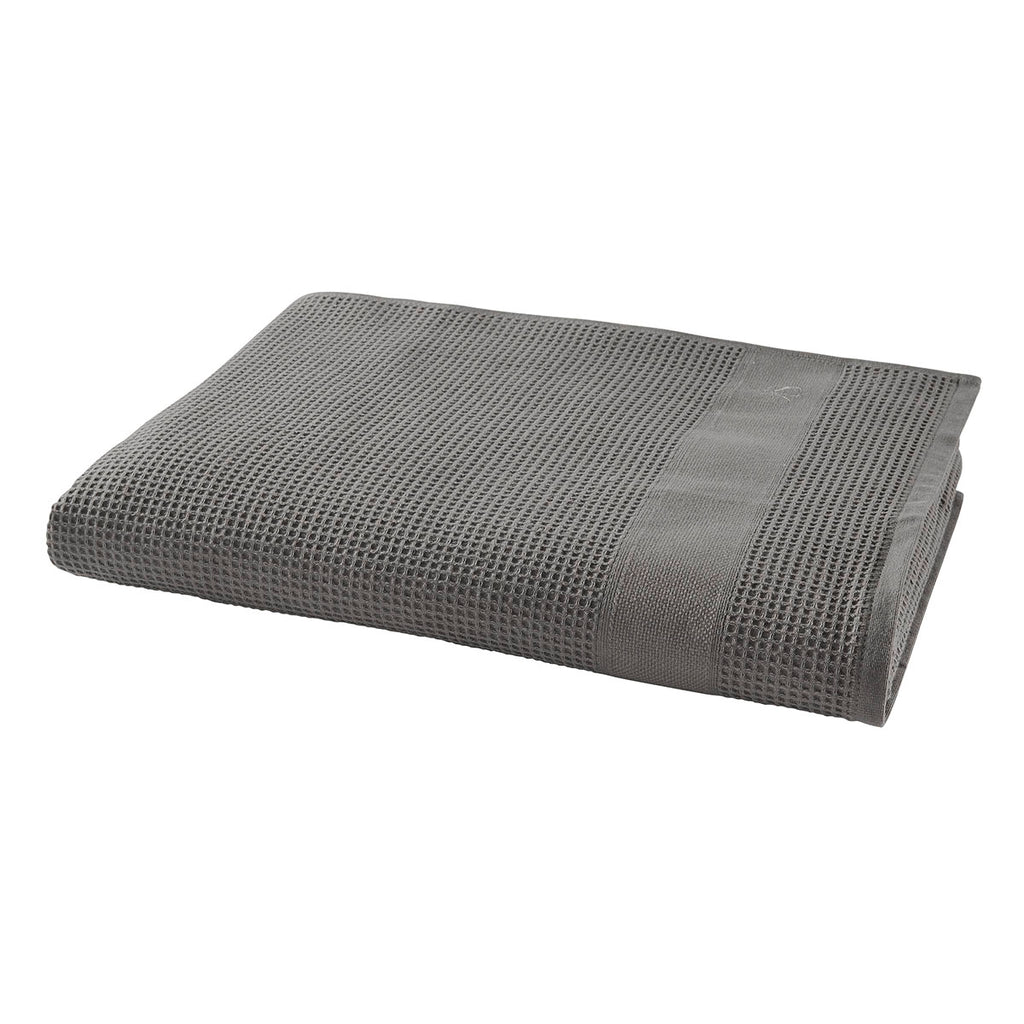 Nid d'Abeille - Drap de Douche - Gris