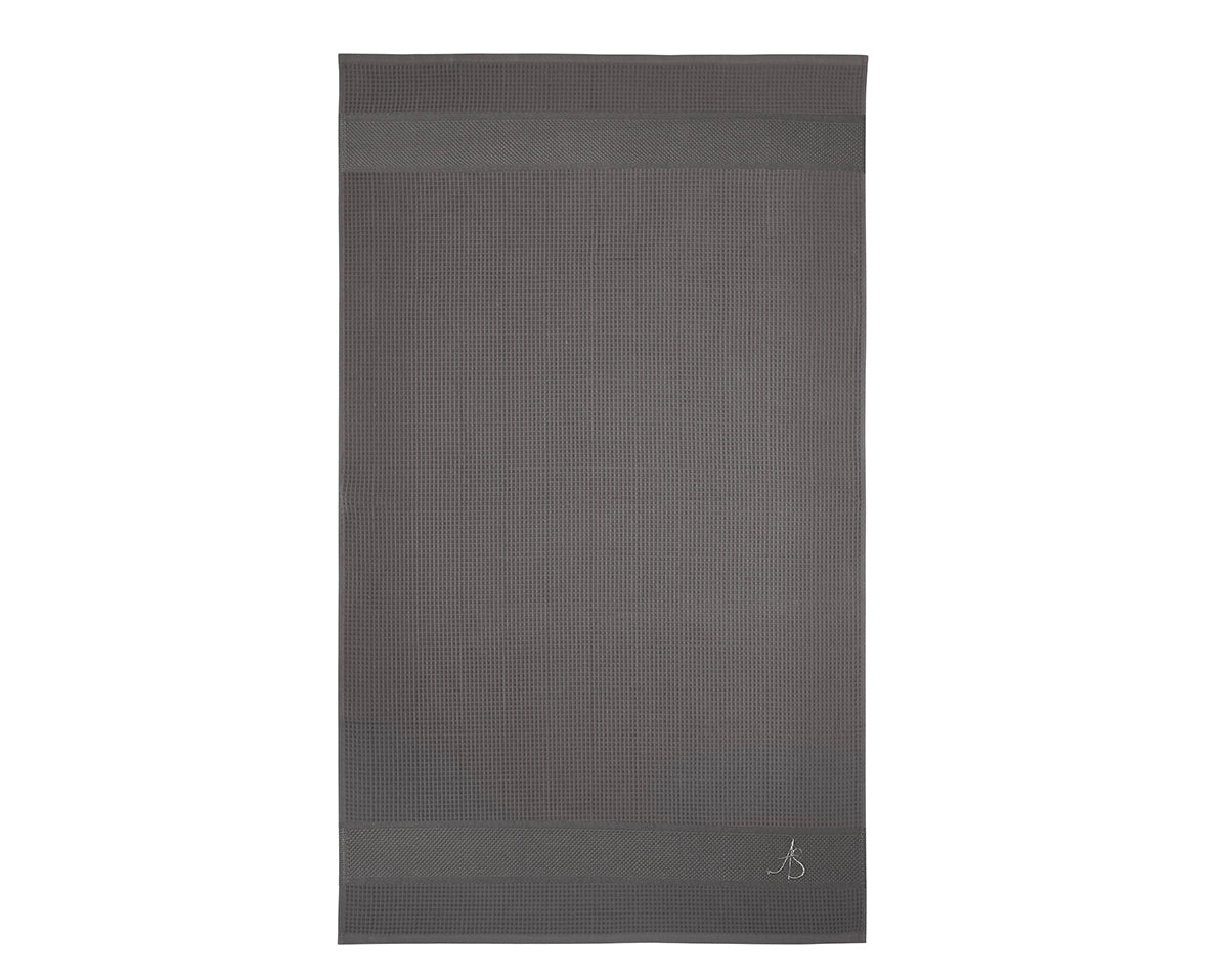Nid d'Abeille - Drap de Douche - Gris