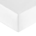 Plain Sateen - Fitted Sheet - White