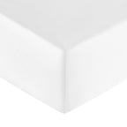 Plain Sateen - Fitted Sheet - White