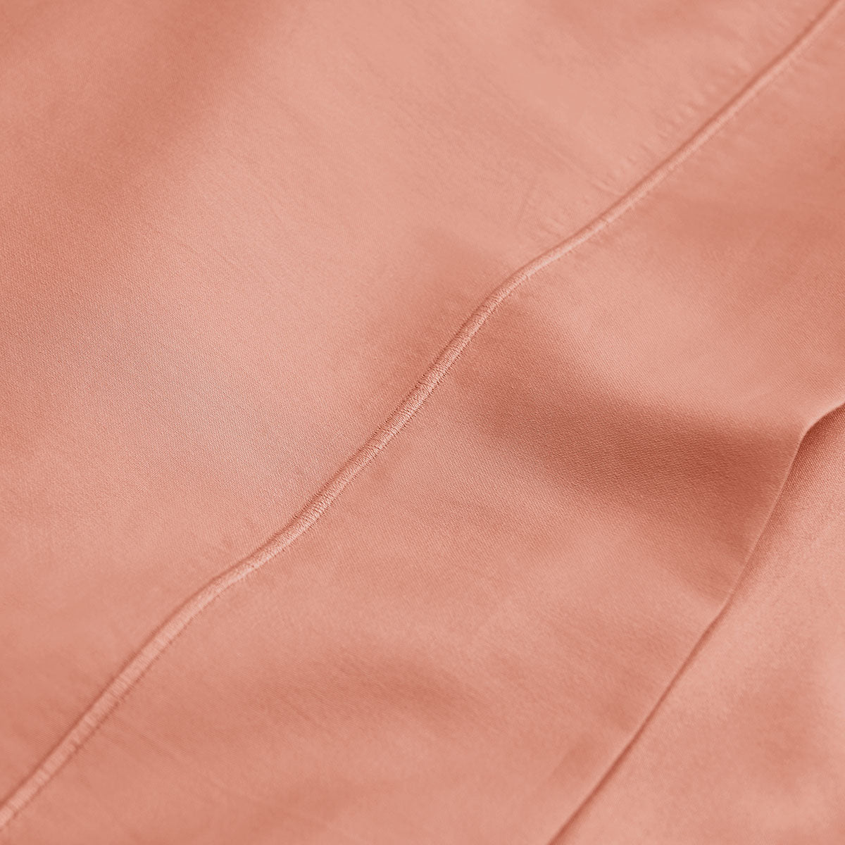 Plain Satin - Flat Sheet - Rust