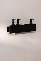 SHEA Duchable aus Aluminium mit drei Flaschen für Duschgel und Pflegeprodukte, ideal para Bad und Dusche.
