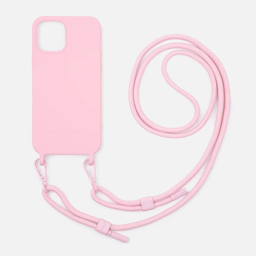 Silicone Case + Cord - Dusty Pink