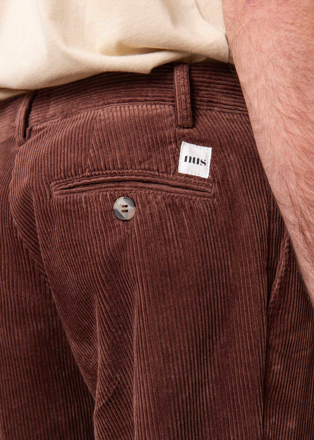 Pantalon Pessac Velours Marron