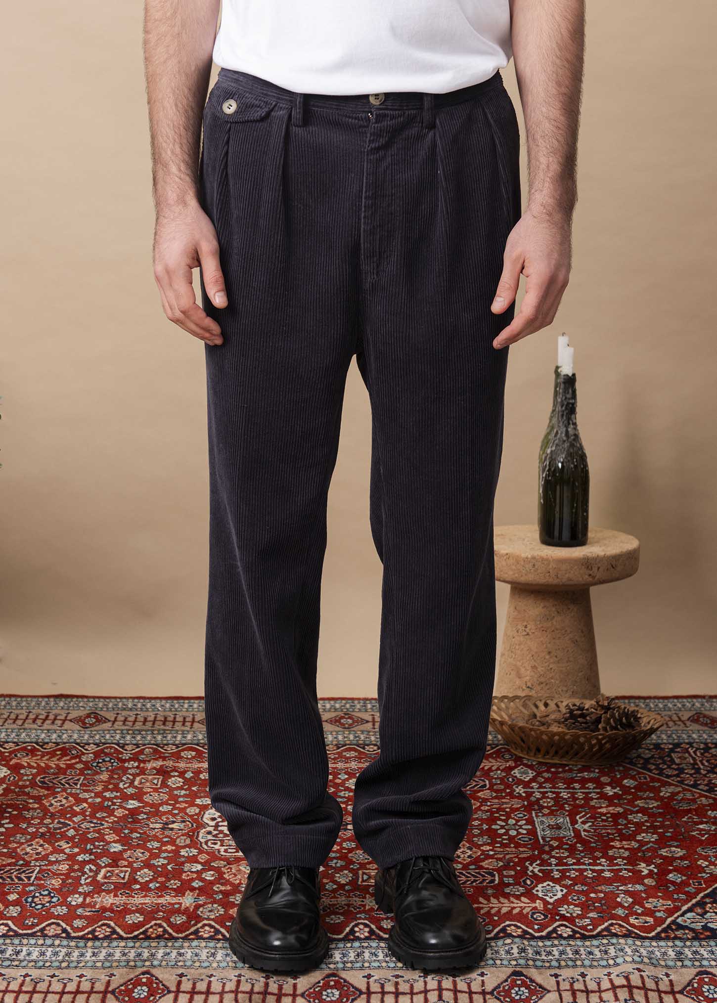Pantalon Pessac Velours Marine