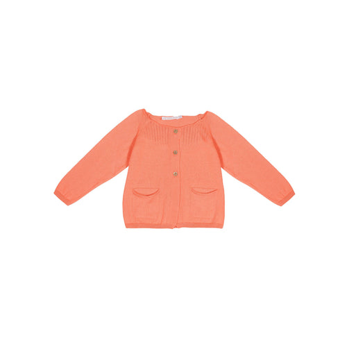 Puce Cardigan - Mandarancio - Fille