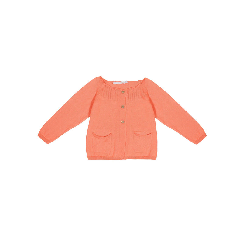 Puce Cardigan - Mandarancio - Fille