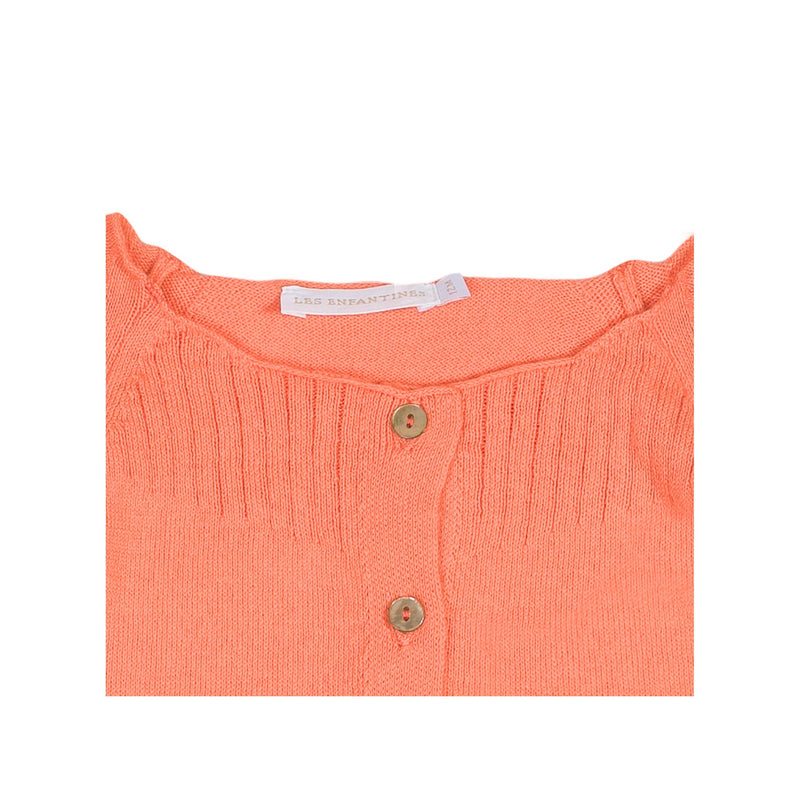 Puce Cardigan - Mandarancio - Fille