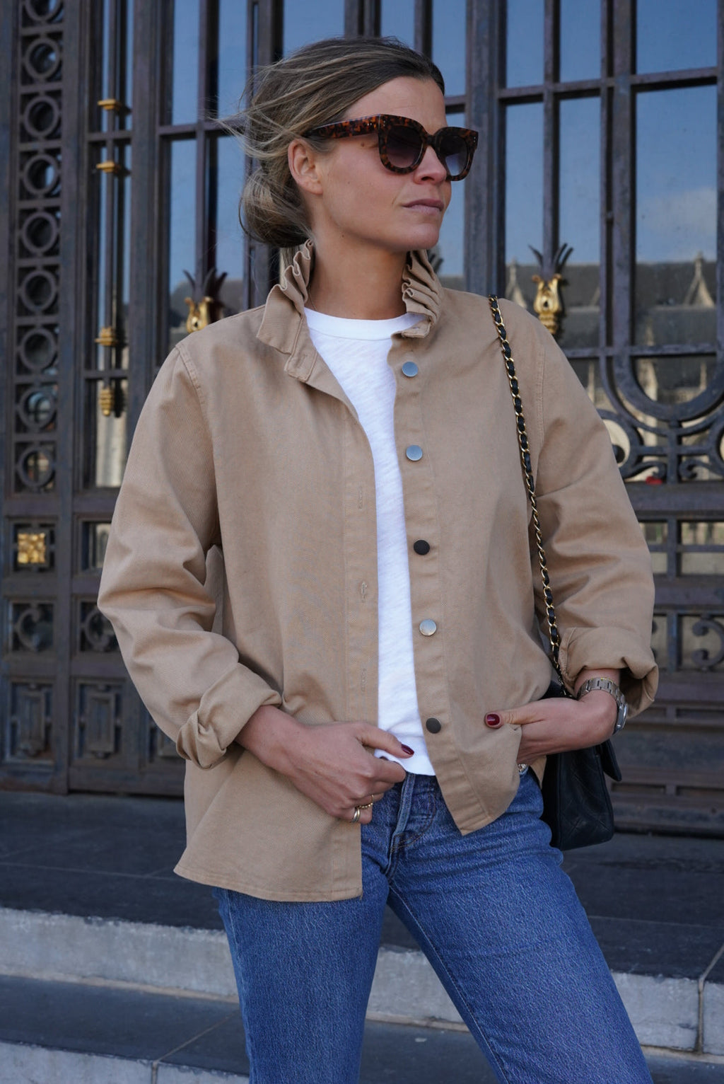 Céleste Camel Overshirt