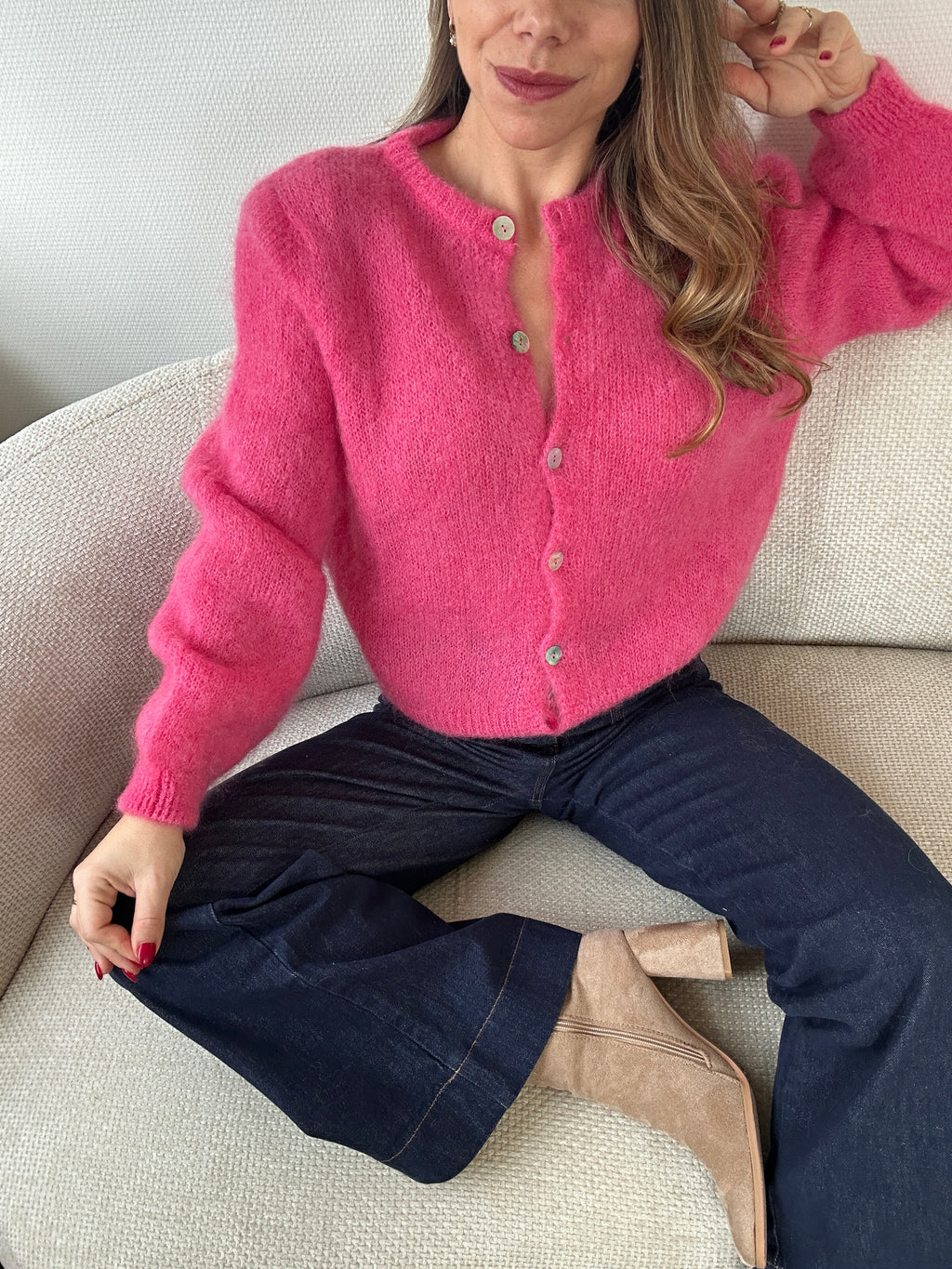Bianca Candy Pink Wool Knit