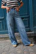 Jeans Wide Stone Blue