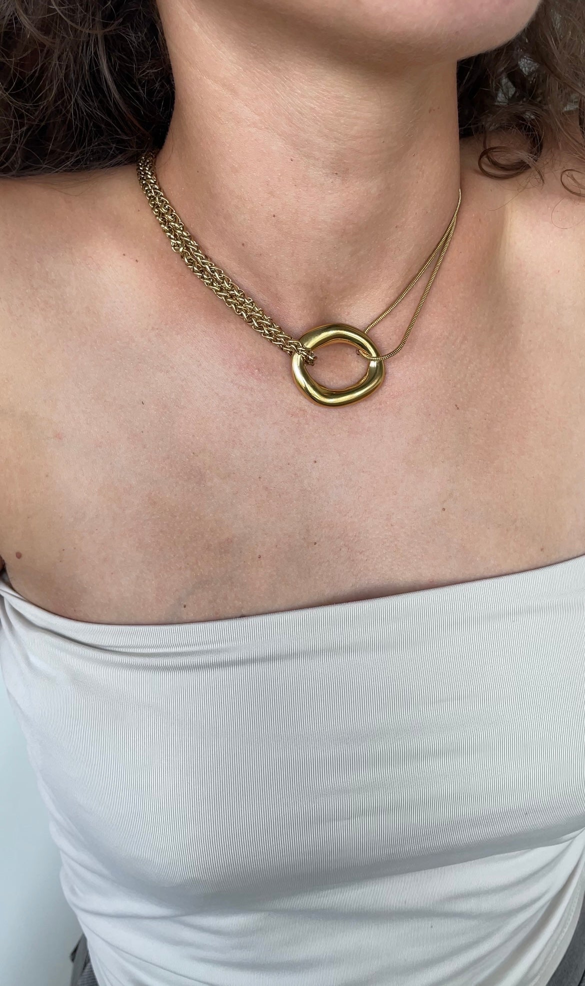 Circular Combined Necklace