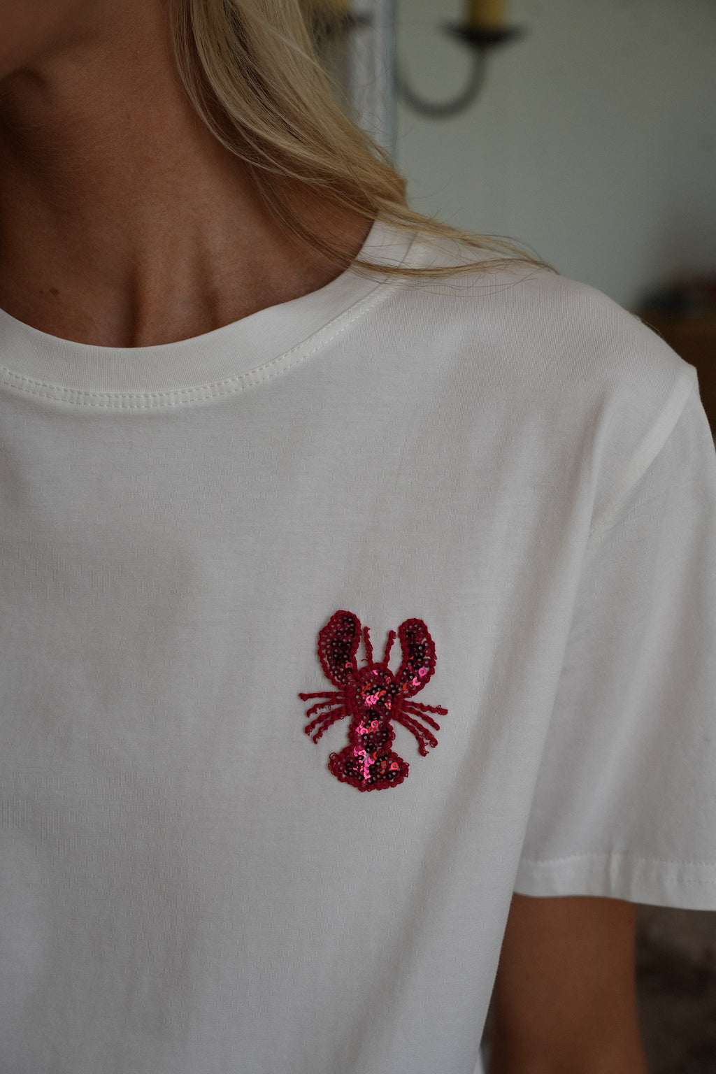 T-Shirt Sequins Charli - Blanc