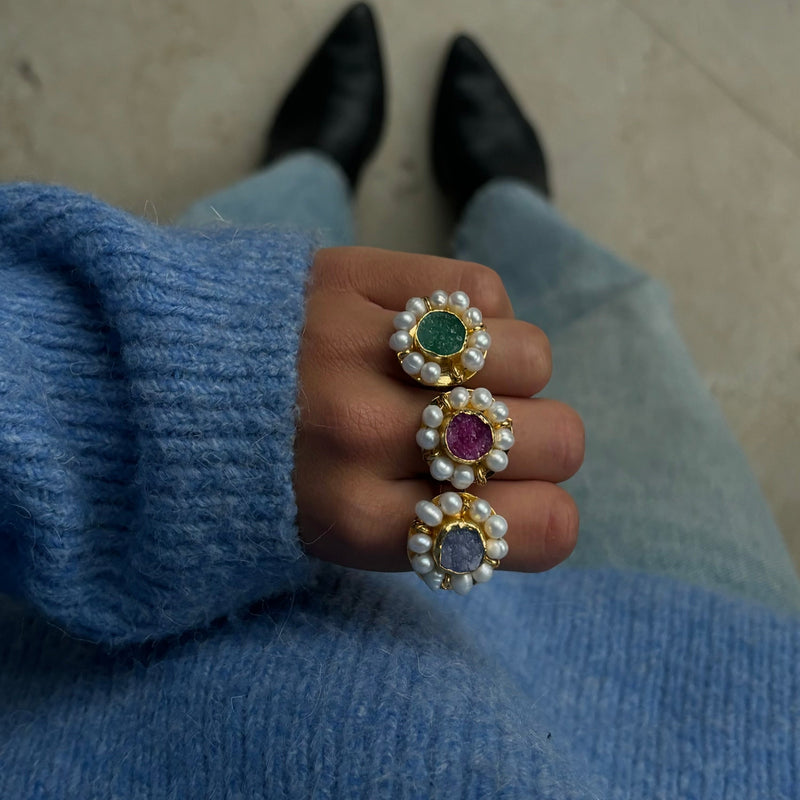 Lulú Green Ring