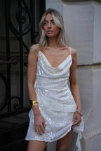 Robe À Sequins Dafné - Crème