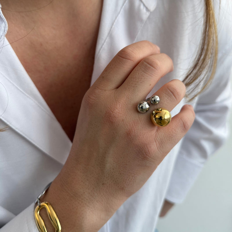 Bague Tribola - Doré, Argent Ou Bicolore