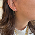 Boucles D'Oreilles Danica - Monoboucle - Doré Ou Argent