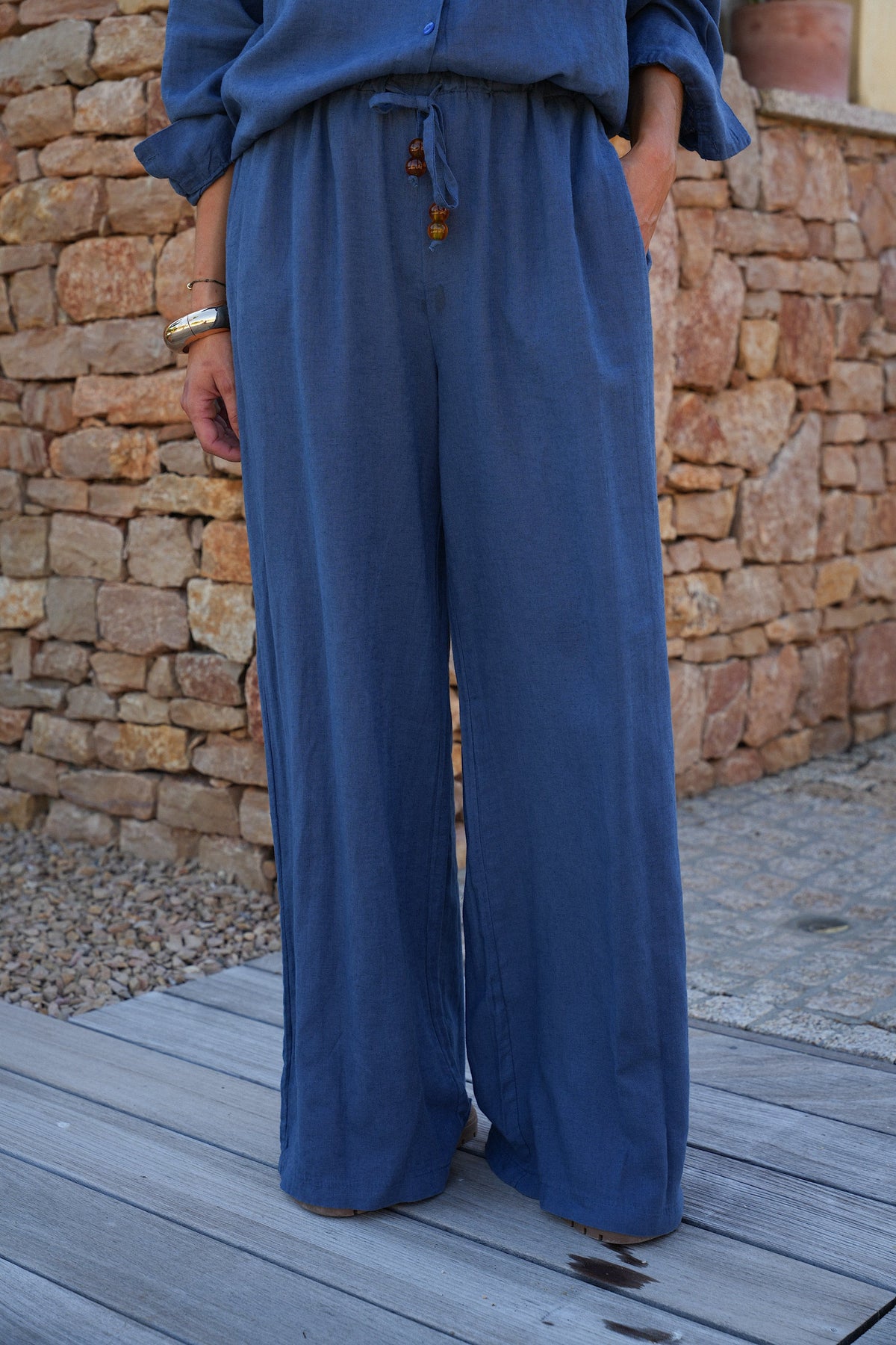 Pantalon Droit - Lore Bleu