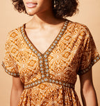 Soraya Short Dress - Ochre