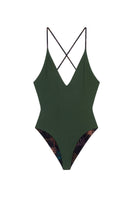 swimsuit - Black & Green