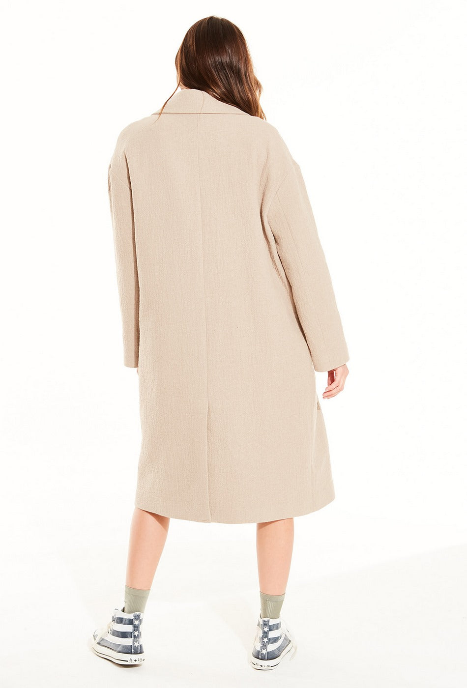 Loose Maeva Coat - Beige