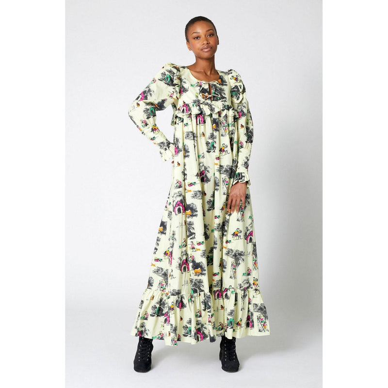 Robe Large Toile De Jeux Eté - Vanille