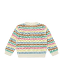 Cardigan Bébé Rayures Pastels