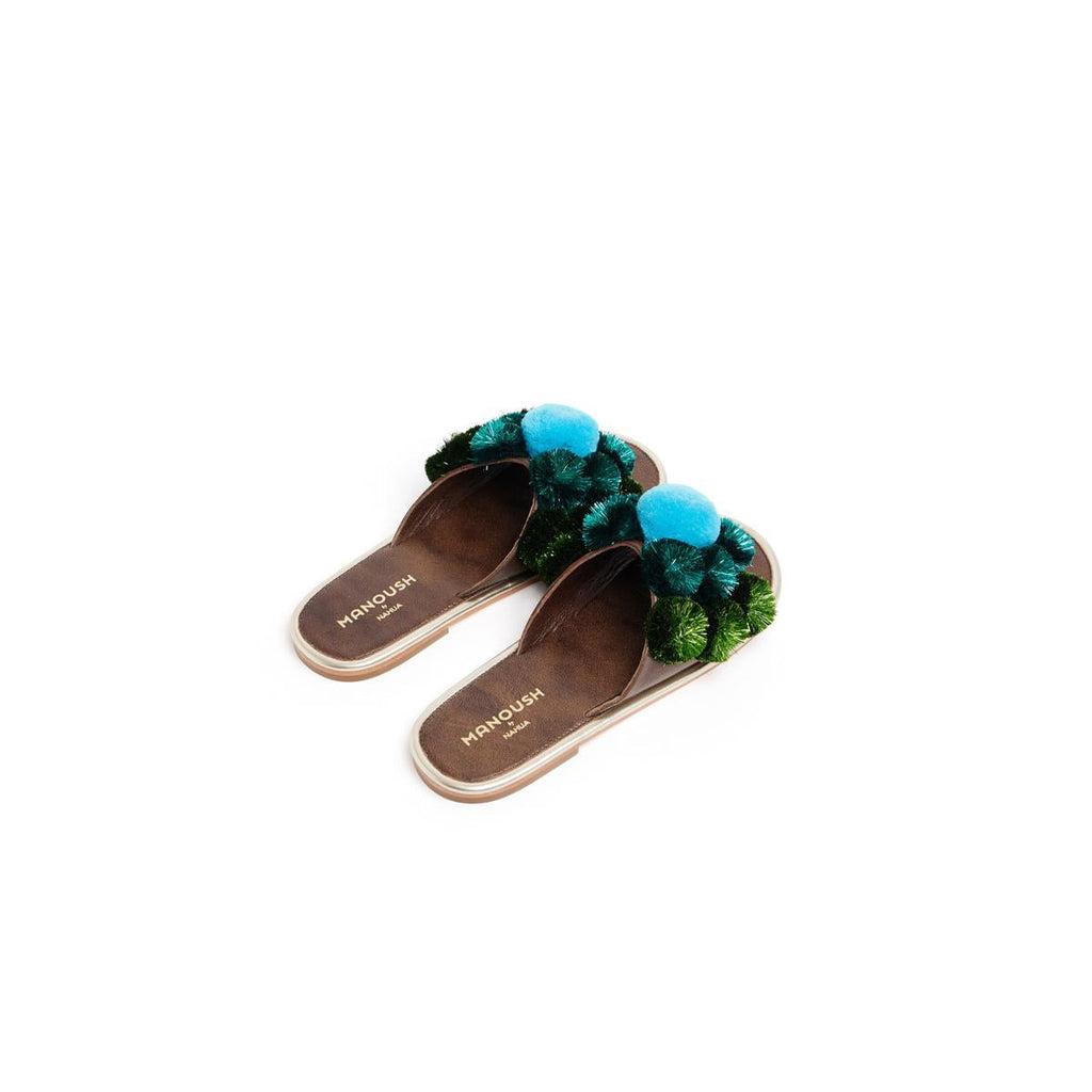 Mules Daisy - Turquesa