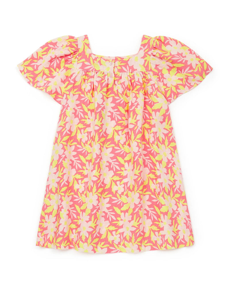 Robe Orange Fleuri