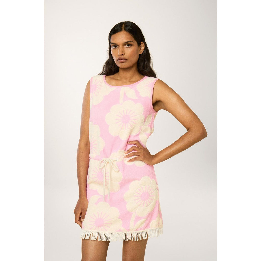 Fringed Bain De Mer Dress - Pink
