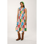 Robe À Smocks Bandana Patchwork - Print