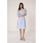 Vestido Bubble Vichy - Azul - Mujer