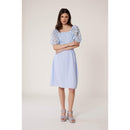 Robe Bubble Vichy - Bleu - Femme