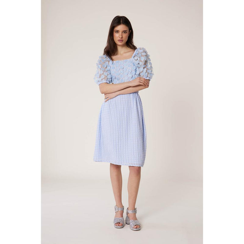 Robe Bubble Vichy - Bleu - Femme