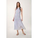 Robe À Smocks Bubble Vichy - Bleu - Femme