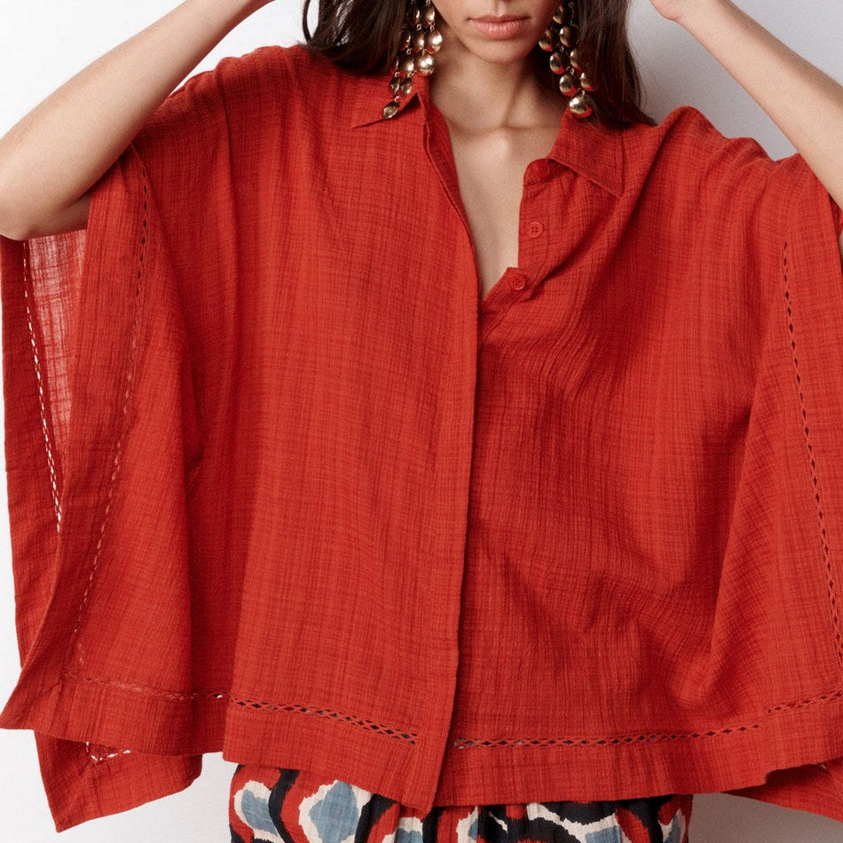 Chemise Large Ophelia - Rouille