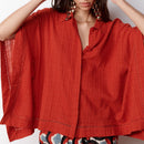 Chemise Large Ophelia - Rouille