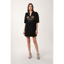 Robe Courte Coquillage - Noir - Femme