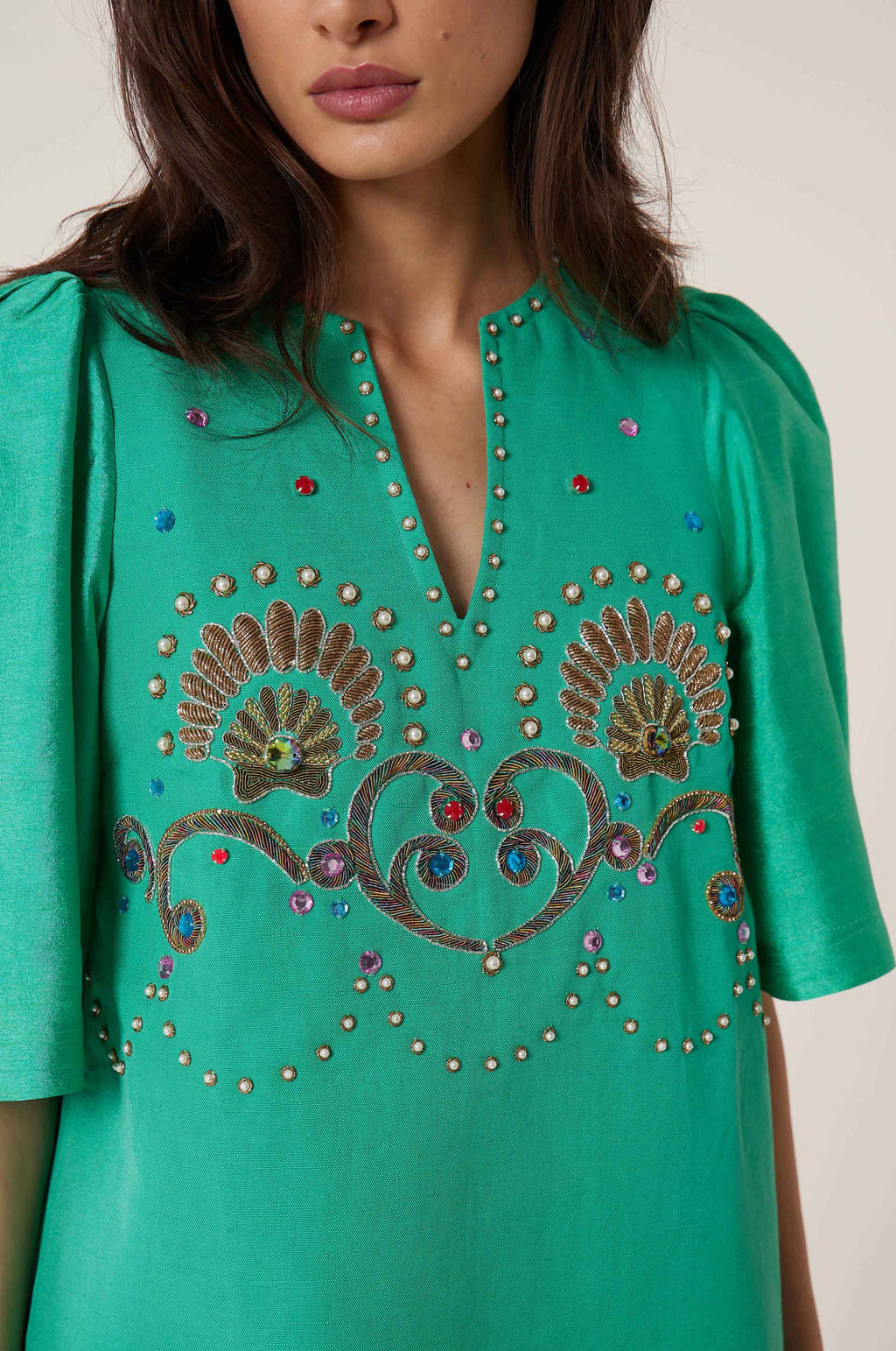 Short Shell Dress - Green