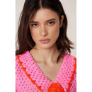 Pull Crochet Rose - Rose